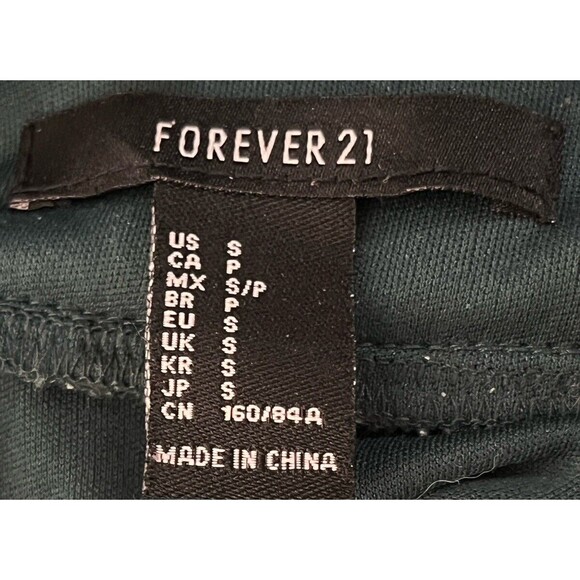 Forever 21 Dress Sleeveless Mini Backless Lace Up Green Small Romantic Fairy - Picture 4 of 4